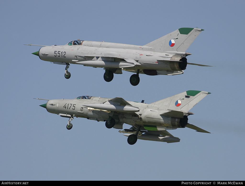 Aircraft Photo of 5512 | Mikoyan-Gurevich MiG-21MF | Czechia - Air Force | AirHistory.net #176240