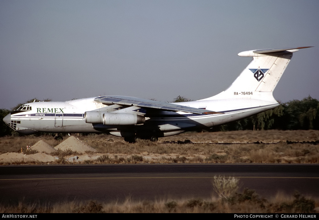 Aircraft Photo of RA-76494 | Ilyushin Il-76TD | Remex - Remont Exploitation | AirHistory.net #176246