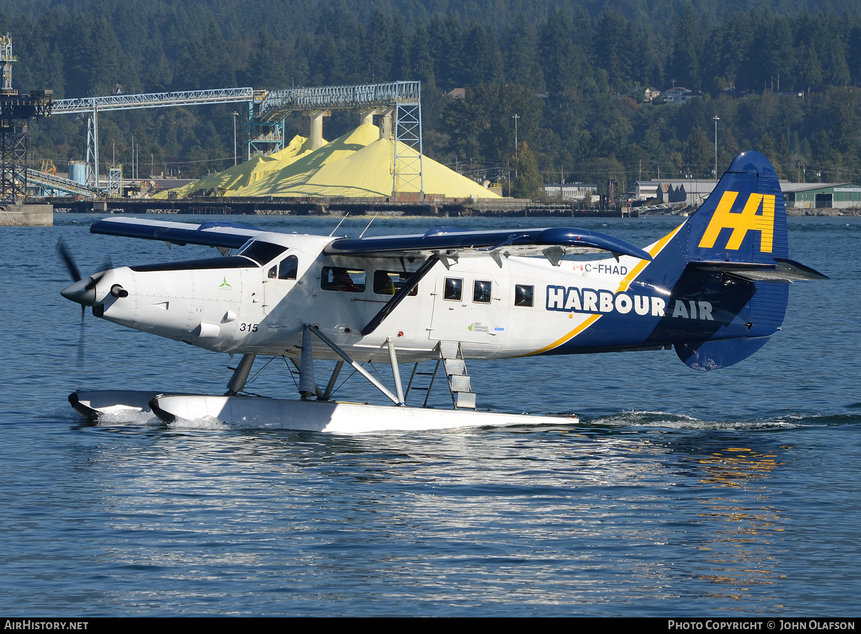 Aircraft Photo of C-FHAD | Vazar DHC-3T Turbine Otter | Harbour Air | AirHistory.net #176366