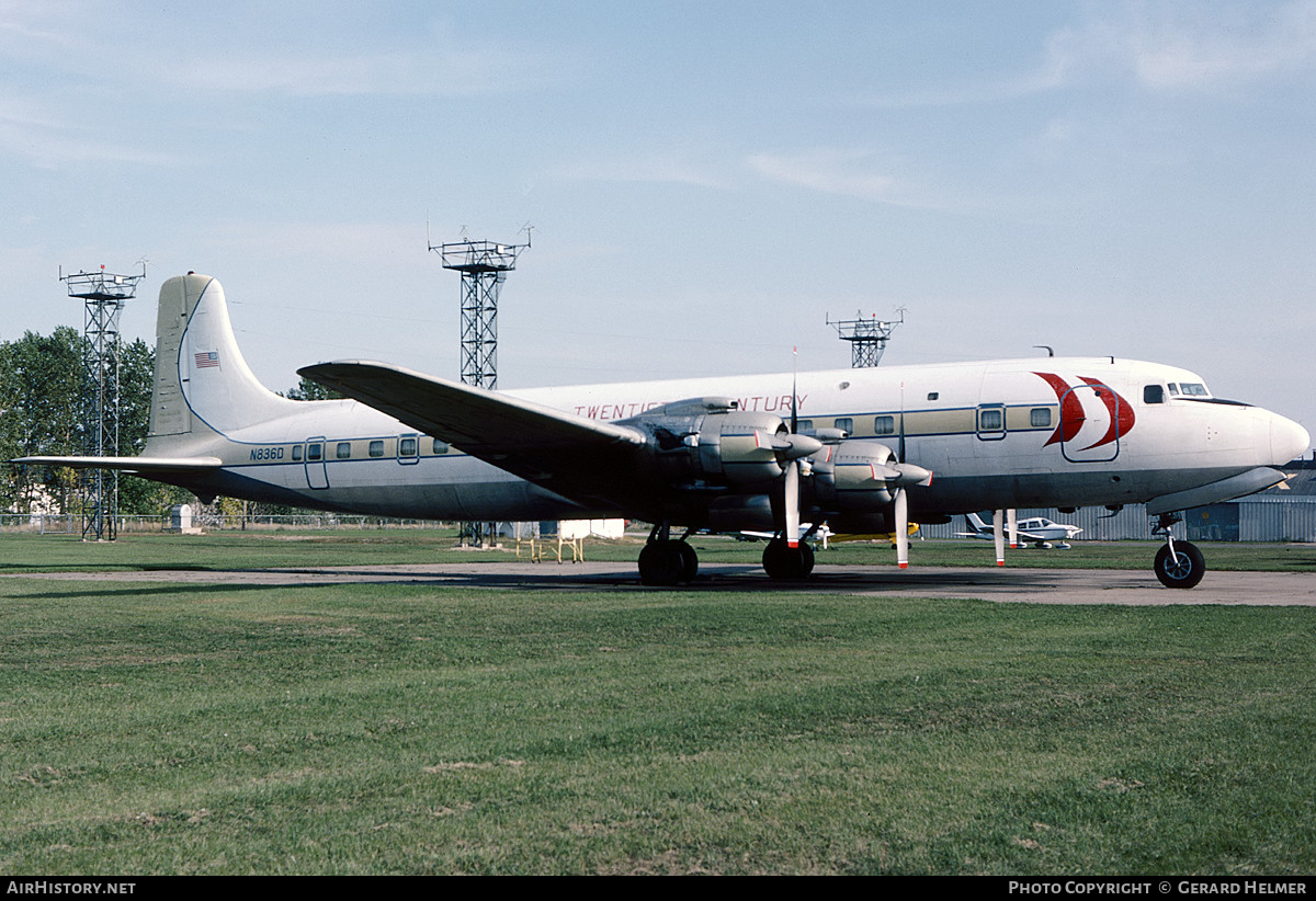 Aircraft Photo of N836D | Douglas DC-7B | Twentieth Century Travel Club | AirHistory.net #176467