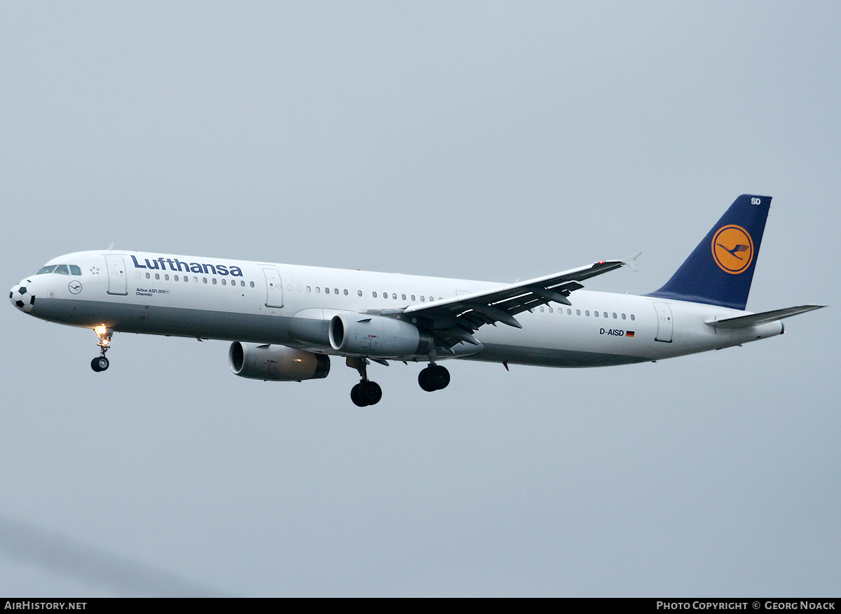 Aircraft Photo of D-AISD | Airbus A321-231 | Lufthansa | AirHistory.net #176472