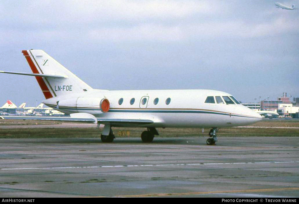 Aircraft Photo of LN-FOE | Dassault Falcon 20E | Fred. Olsen | AirHistory.net #176504