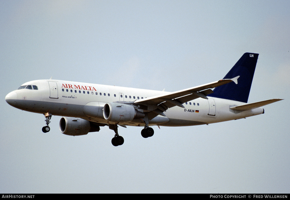 Aircraft Photo of D-AILN | Airbus A319-114 | Air Malta | AirHistory.net #176510