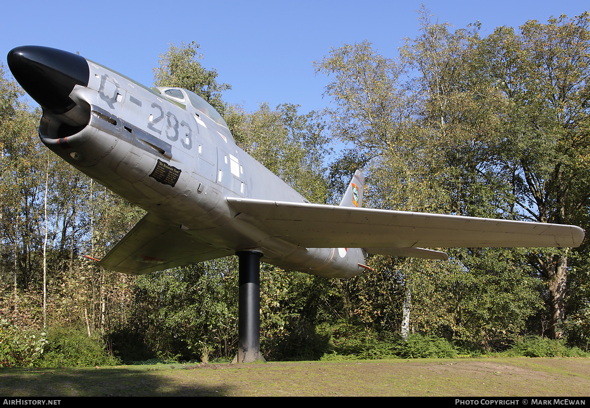 Aircraft Photo of Q-283 | North American F-86K Sabre | Netherlands - Air Force | AirHistory.net #176524