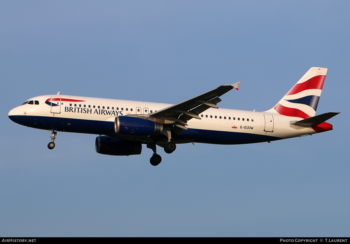 Aircraft Photo of G-EUUW | Airbus A320-232 | British Airways | AirHistory.net #176526