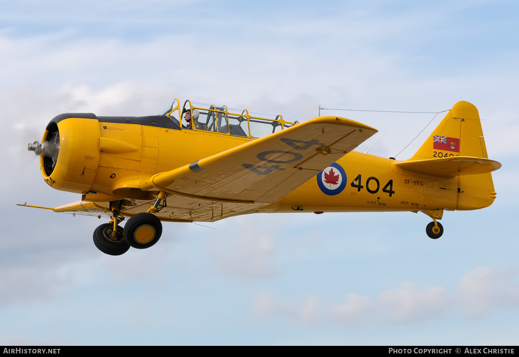 Aircraft Photo of CF-VFG / 20404 | North American T-6J Harvard Mk IV | Canada - Air Force | AirHistory.net #176539