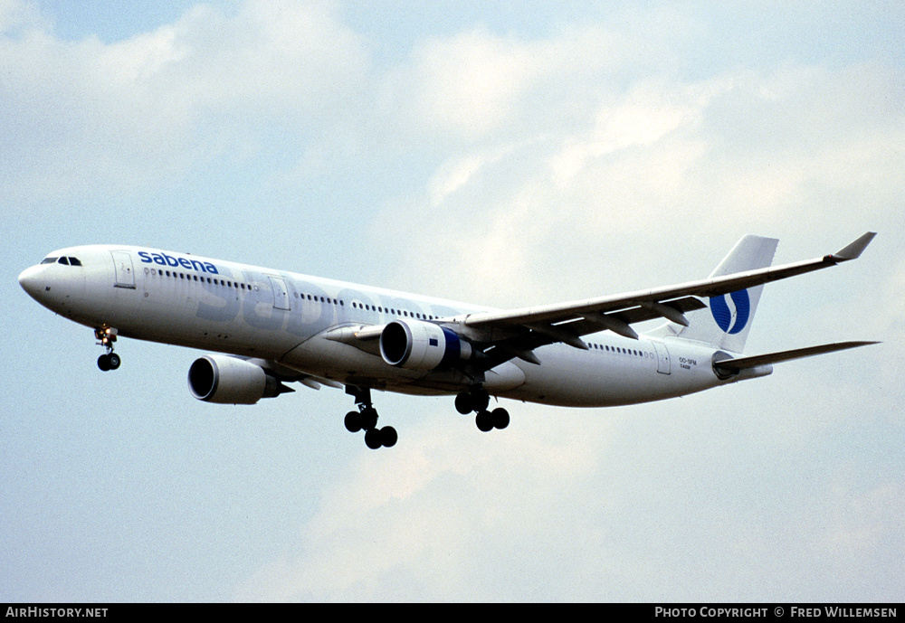 Aircraft Photo of OO-SFM | Airbus A330-301 | Sabena | AirHistory.net #176557