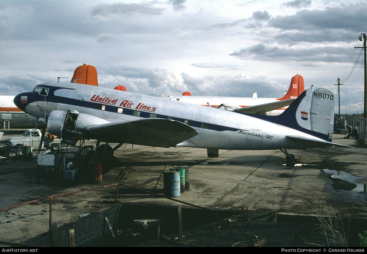 Aircraft Photo of N16070 | Douglas DC-3A-197 | United Air Lines | AirHistory.net #176577