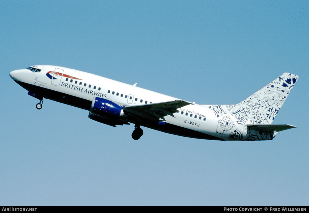 Aircraft Photo of G-MSKE | Boeing 737-5L9 | British Airways | AirHistory.net #176595