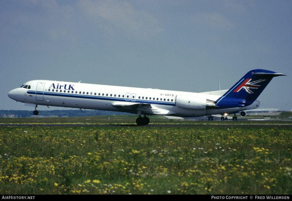 Aircraft Photo of G-UKFB | Fokker 100 (F28-0100) | Air UK | AirHistory.net #176600