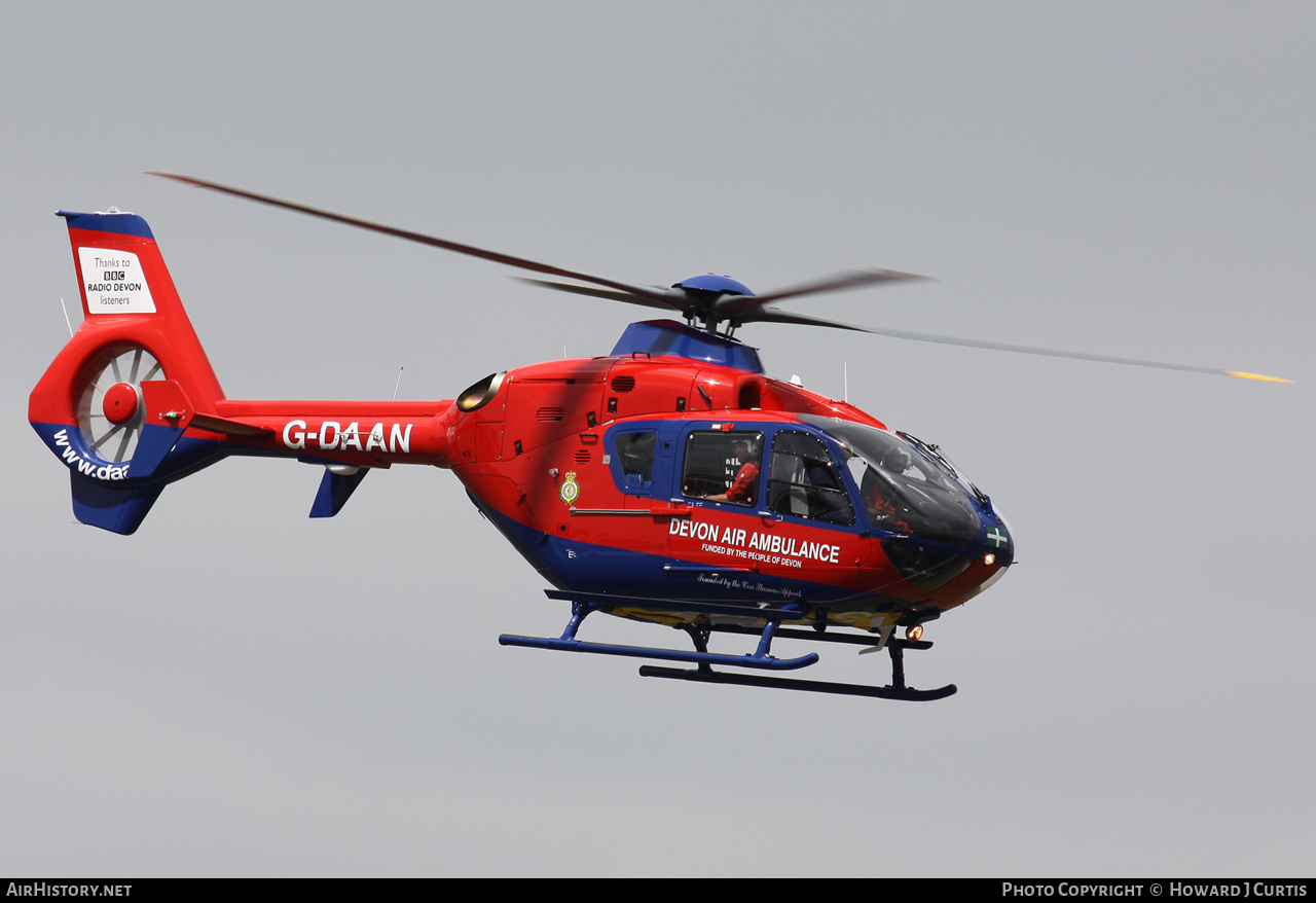 Aircraft Photo of G-DAAN | Eurocopter EC-135P-2+ | Devon Air Ambulance | AirHistory.net #176613