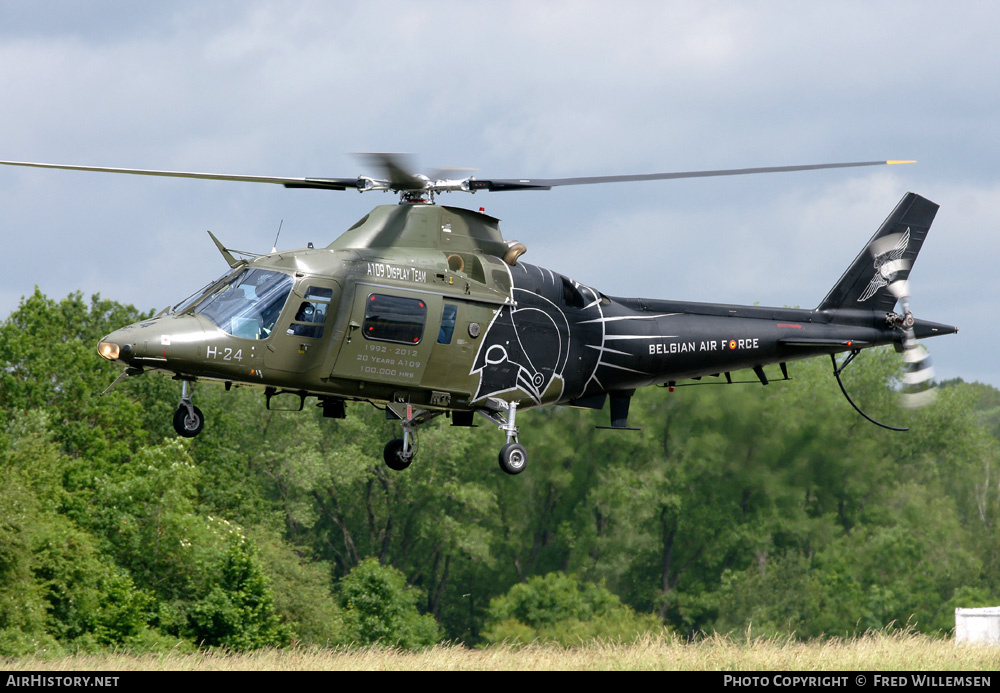 Aircraft Photo of H24 | Agusta A-109HO (A-109BA) | Belgium - Air Force | AirHistory.net #176619