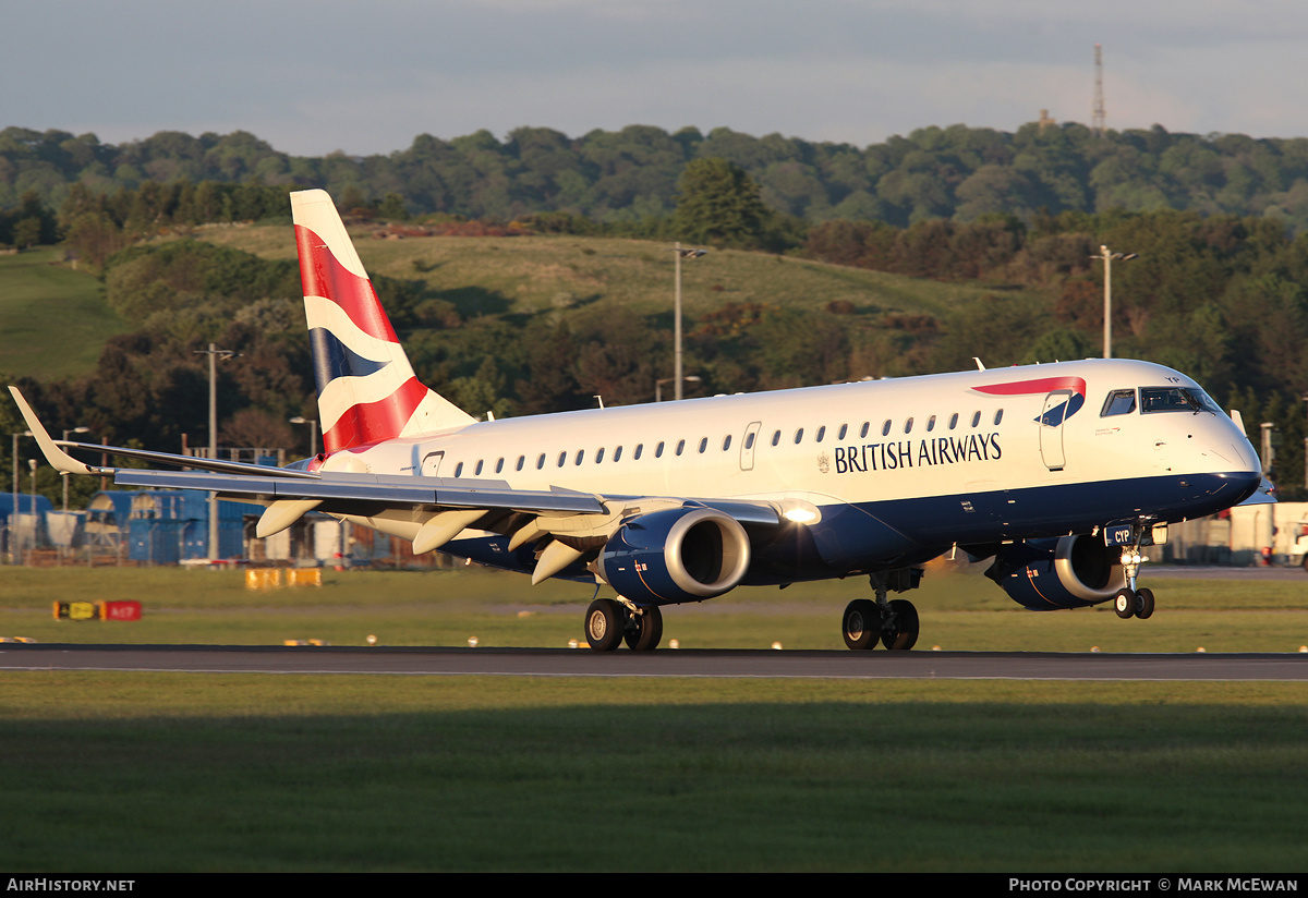 Aircraft Photo of G-LCYP | Embraer 190SR (ERJ-190-100SR) | British Airways | AirHistory.net #176663