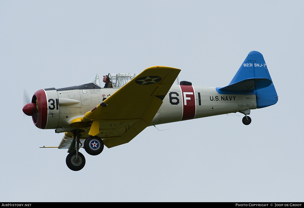 Aircraft Photo of HB-RCN / 8231 | North American T-6G Texan | USA - Navy | AirHistory.net #176669