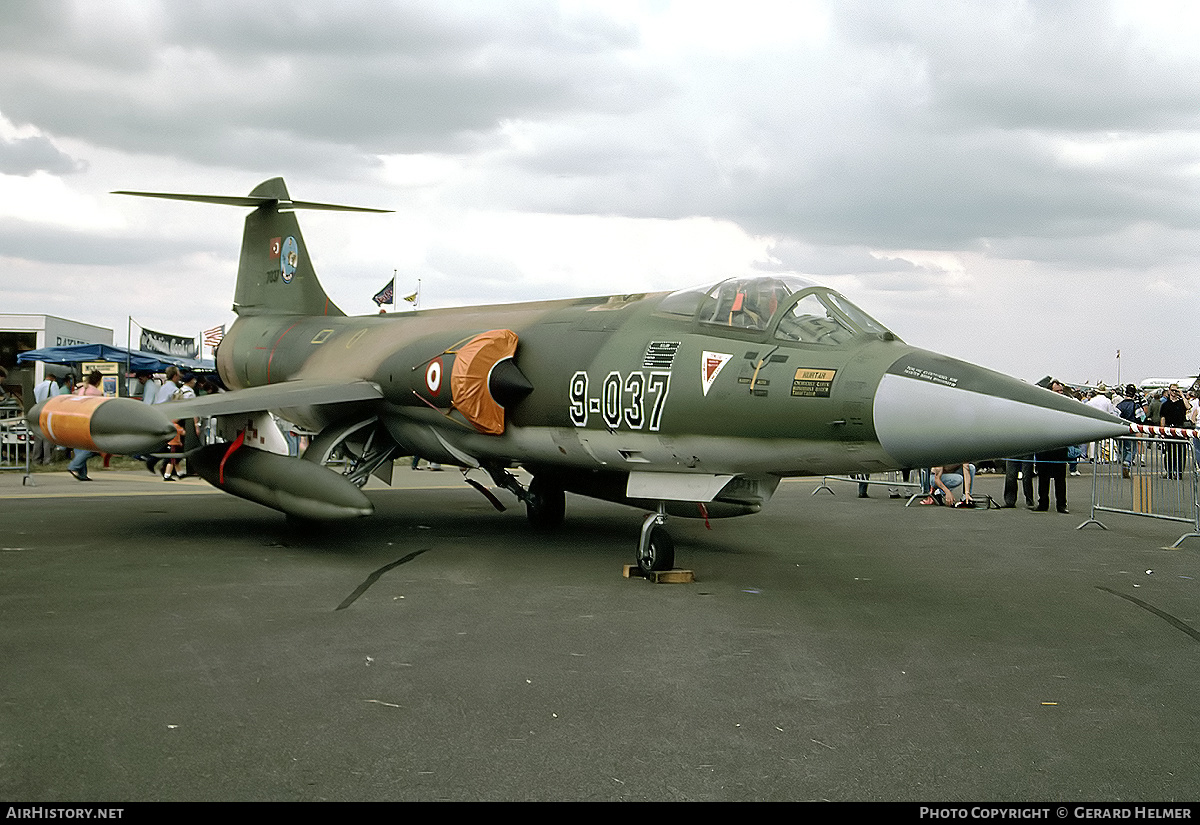 Aircraft Photo of 7037 | Lockheed F-104G Starfighter | Turkey - Air Force | AirHistory.net #176690