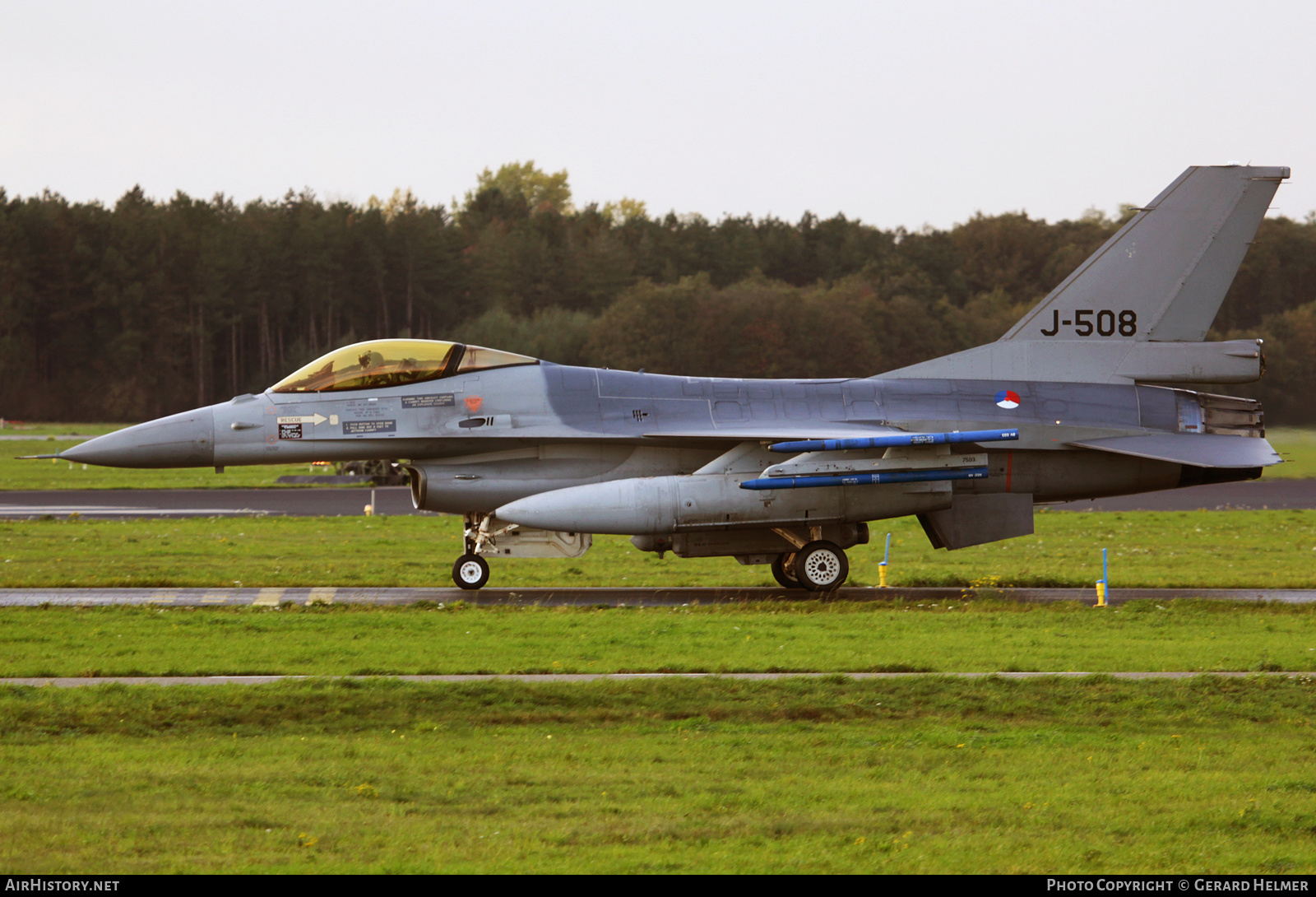 Aircraft Photo of J-508 | General Dynamics F-16A Fighting Falcon | Netherlands - Air Force | AirHistory.net #176799