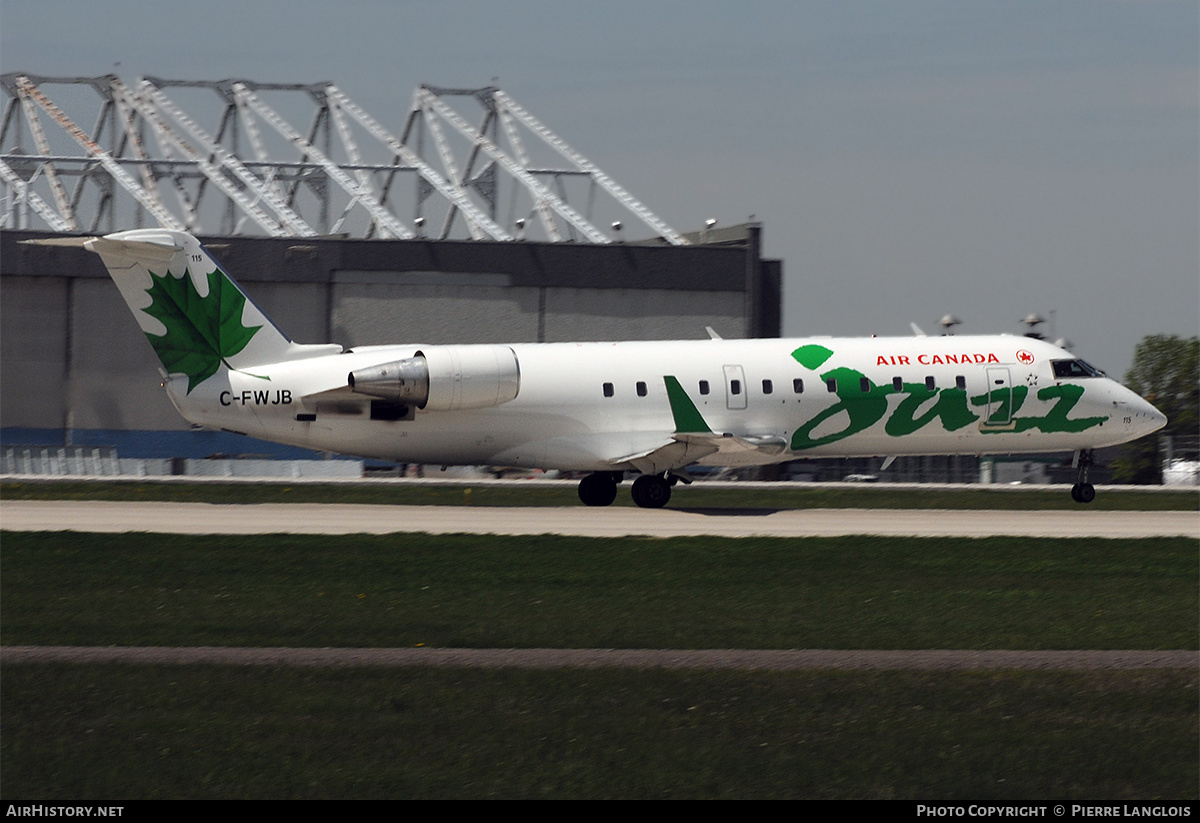 Aircraft Photo of C-FWJB | Canadair CRJ-100ER (CL-600-2B19) | Air Canada Jazz | AirHistory.net #176800