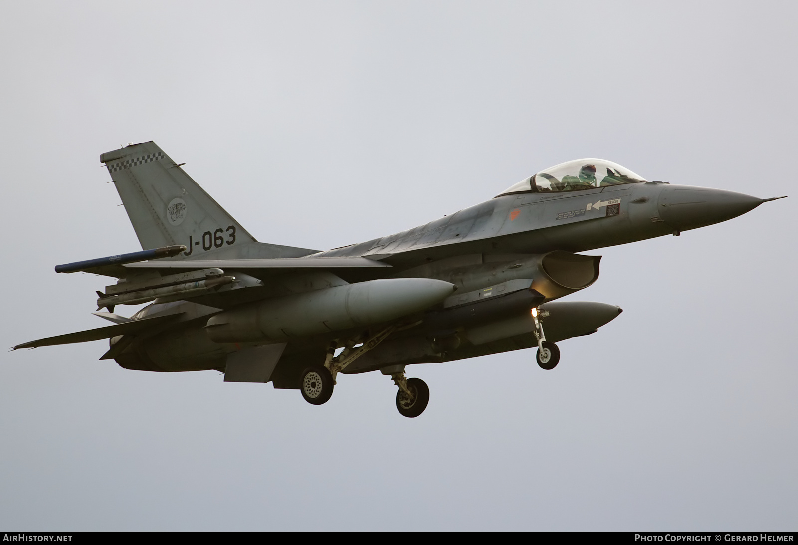 Aircraft Photo of J-063 | General Dynamics F-16AM Fighting Falcon | Netherlands - Air Force | AirHistory.net #176803