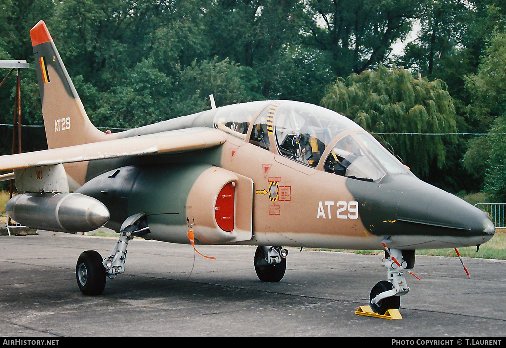 Aircraft Photo of AT29 | Dassault-Dornier Alpha Jet 1B | Belgium - Air Force | AirHistory.net #176808