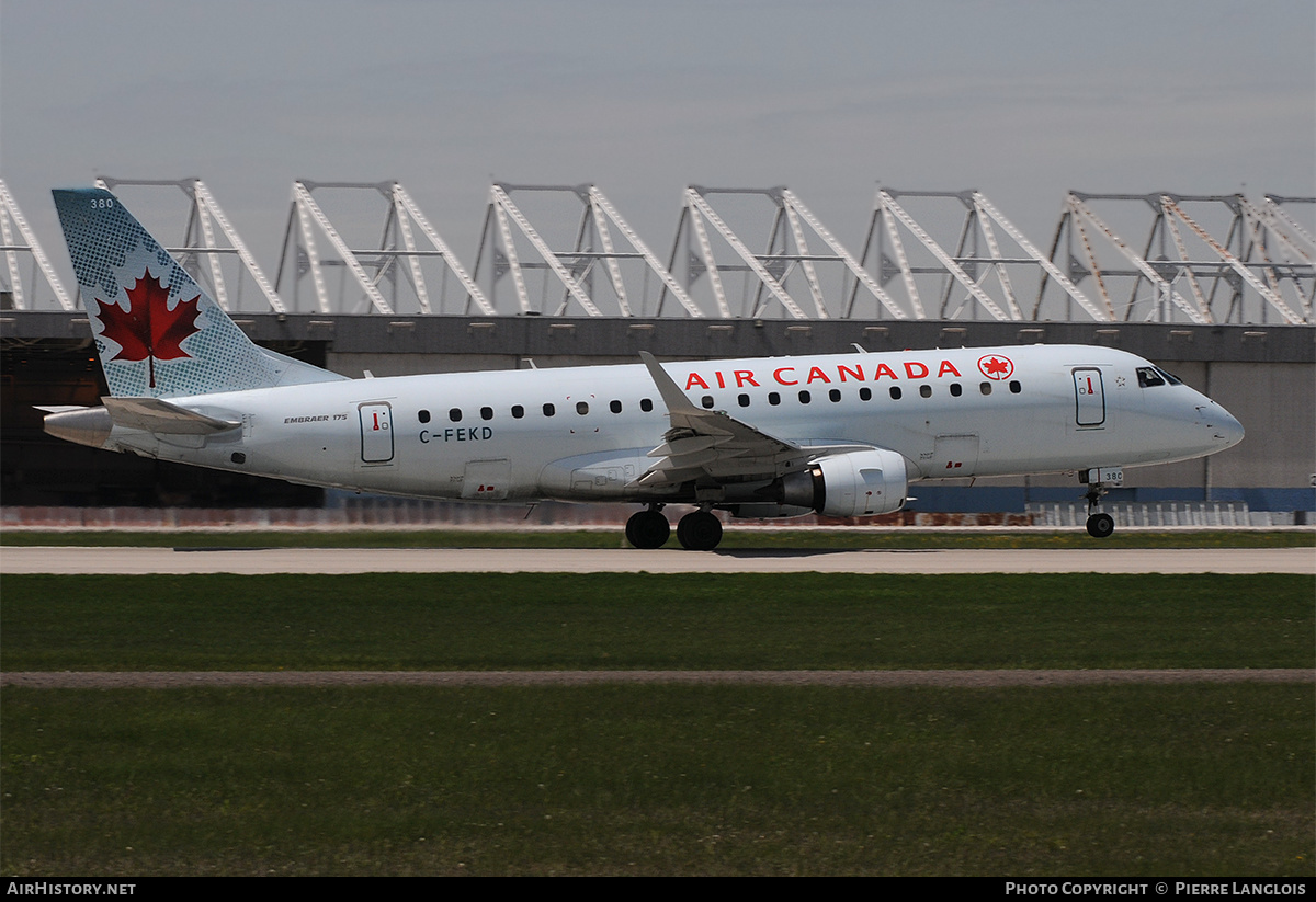 Aircraft Photo of C-FEKD | Embraer 175LR (ERJ-170-200LR) | Air Canada | AirHistory.net #176872