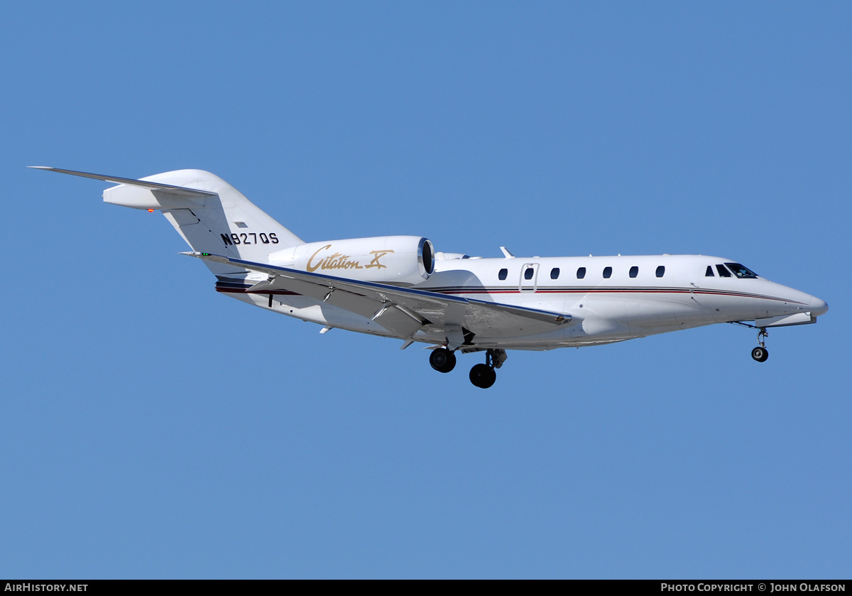 Aircraft Photo of N927QS | Cessna 750 Citation X | AirHistory.net #176894