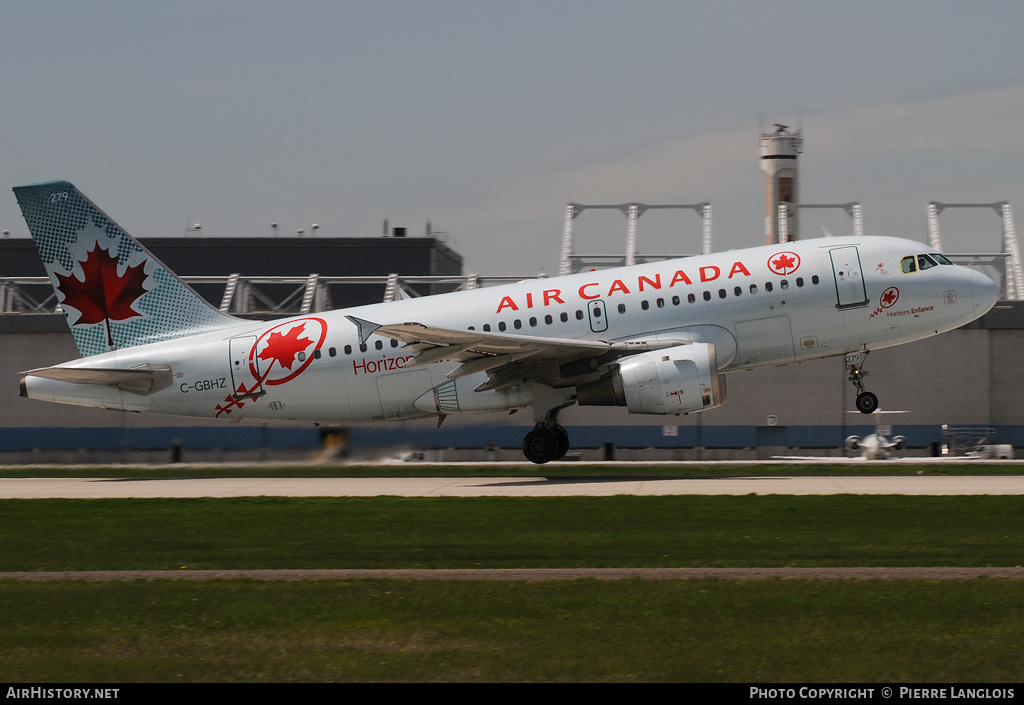 Aircraft Photo of C-GBHZ | Airbus A319-114 | Air Canada | AirHistory.net #176939