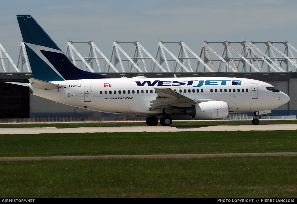 Aircraft Photo of C-GWSJ | Boeing 737-6CT | WestJet | AirHistory.net #176955