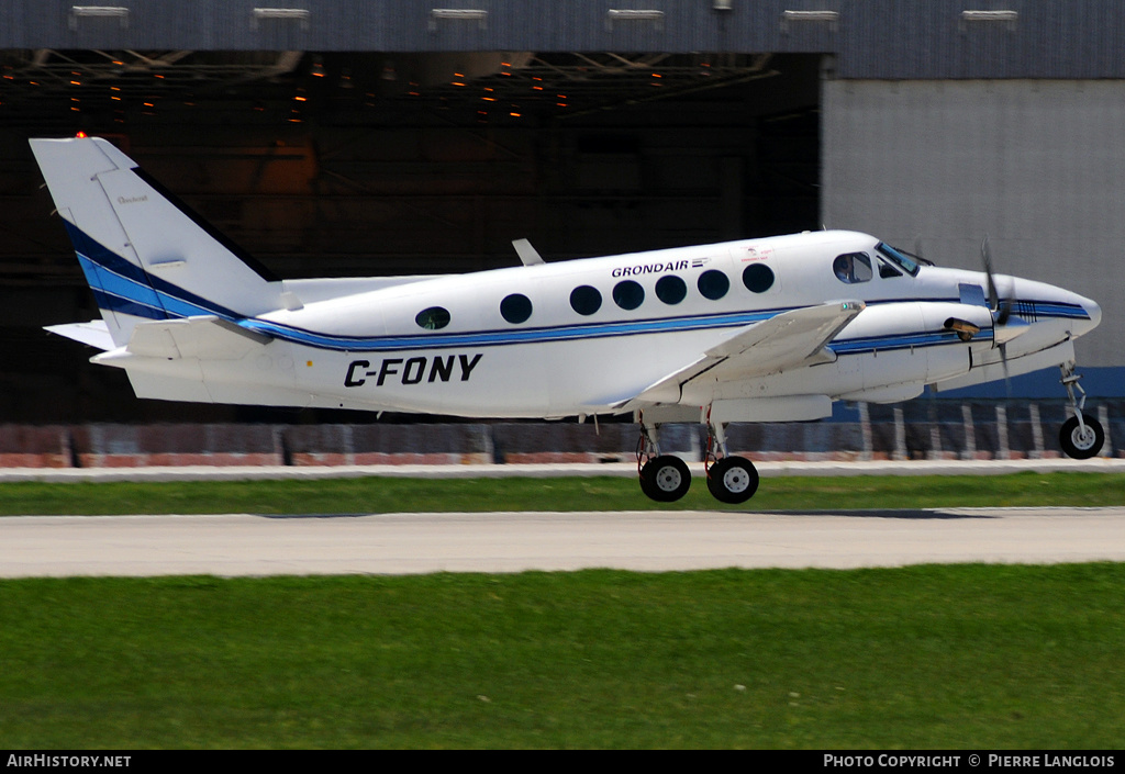 Aircraft Photo of C-FONY | Beech A100 King Air | Grondair | AirHistory.net #176967