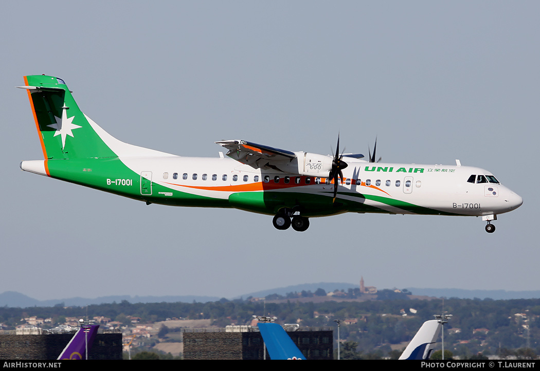 Aircraft Photo of B-17001 | ATR ATR-72-600 (ATR-72-212A) | UNI Air | AirHistory.net #176976