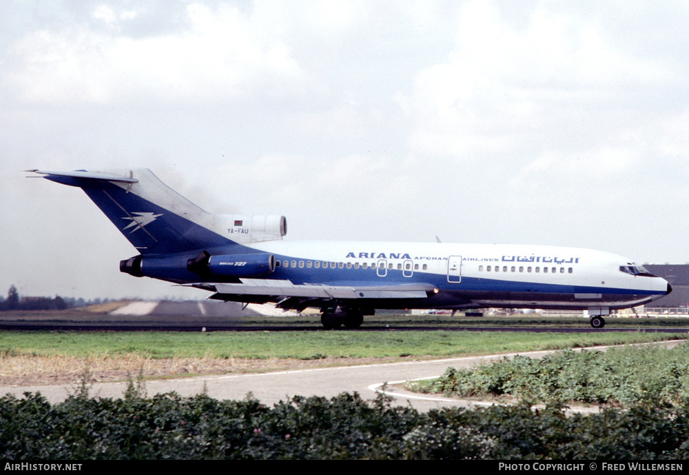 Aircraft Photo of YA-FAU | Boeing 727-113C | Ariana Afghan Airlines | AirHistory.net #177031