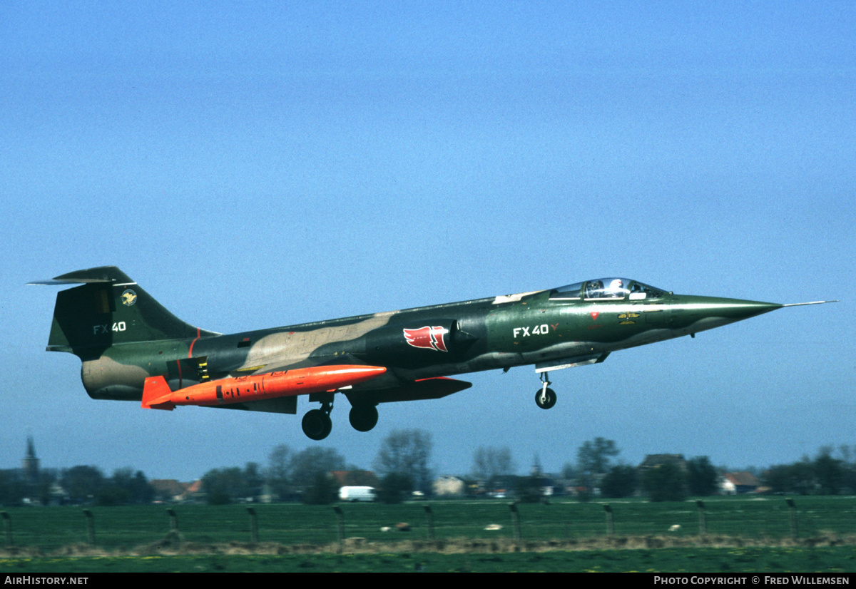 Aircraft Photo of FX40 | Lockheed F-104G Starfighter | Belgium - Air Force | AirHistory.net #177048