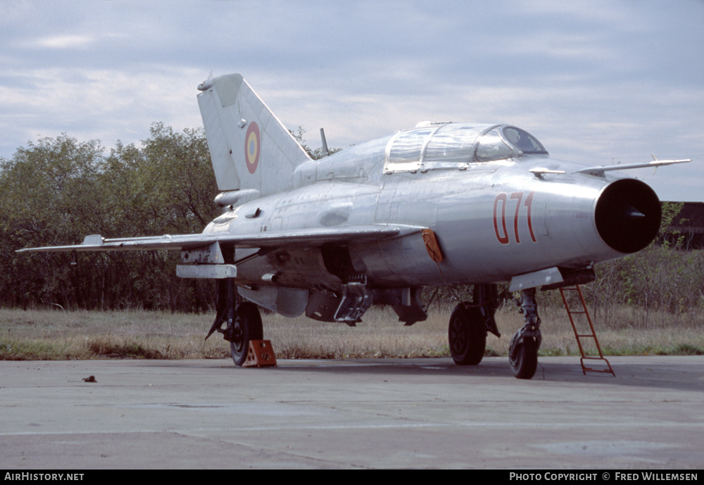 Aircraft Photo of 071 | Mikoyan-Gurevich MiG-21UM | Romania - Air Force | AirHistory.net #177097