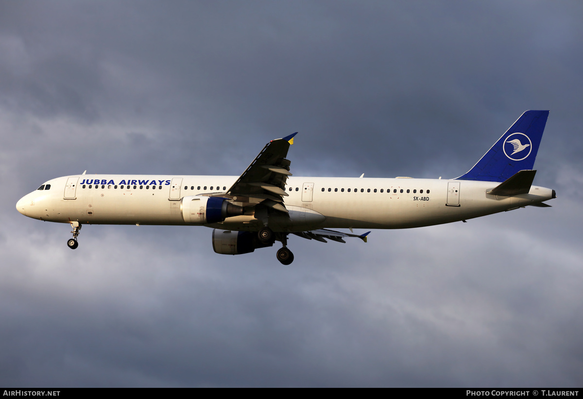 Aircraft Photo of SX-ABD | Airbus A321-111 | Jubba Airways | AirHistory.net #177126