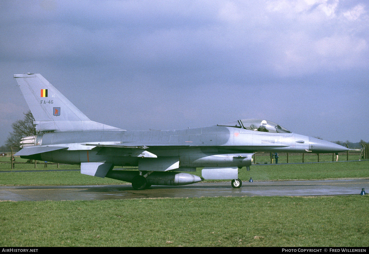 Aircraft Photo of FA-46 | General Dynamics F-16A Fighting Falcon | Belgium - Air Force | AirHistory.net #177150