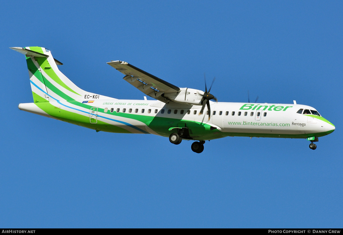 Aircraft Photo of EC-KGI | ATR ATR-72-500 (ATR-72-212A) | Binter Canarias | AirHistory.net #177188