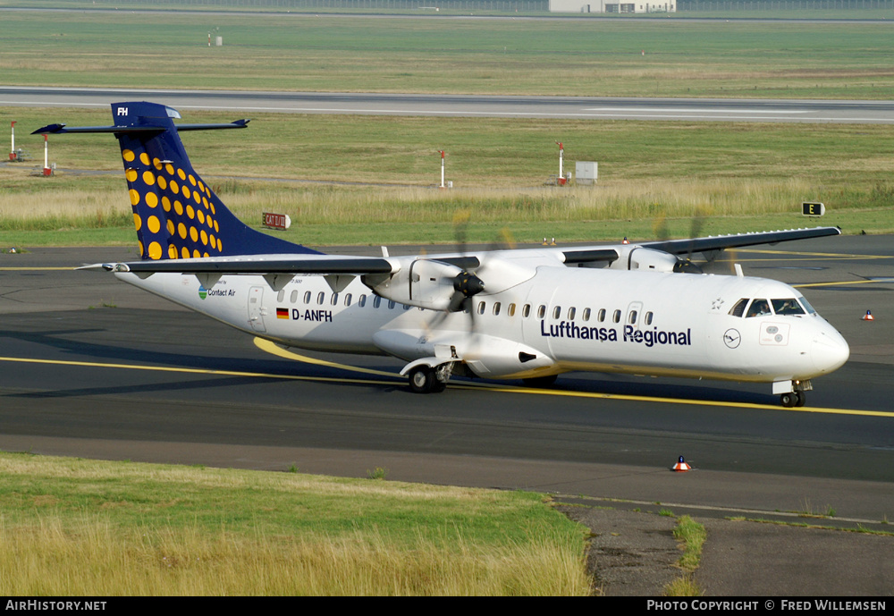 Aircraft Photo of D-ANFH | ATR ATR-72-500 (ATR-72-212A) | Lufthansa Regional | AirHistory.net #177195