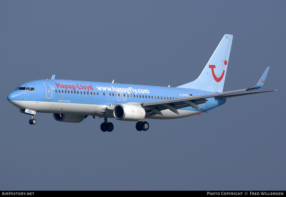 Aircraft Photo of D-AHFG | Boeing 737-8K5 | Hapag-Lloyd | AirHistory.net #177208