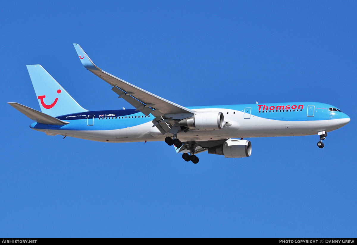 Aircraft Photo of G-OBYH | Boeing 767-304/ER | Thomson Airways | AirHistory.net #177210