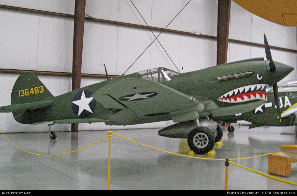 Aircraft Photo of N40245 / 136483 | Curtiss P-40E Kittyhawk | USA - Air Force | AirHistory.net #177251