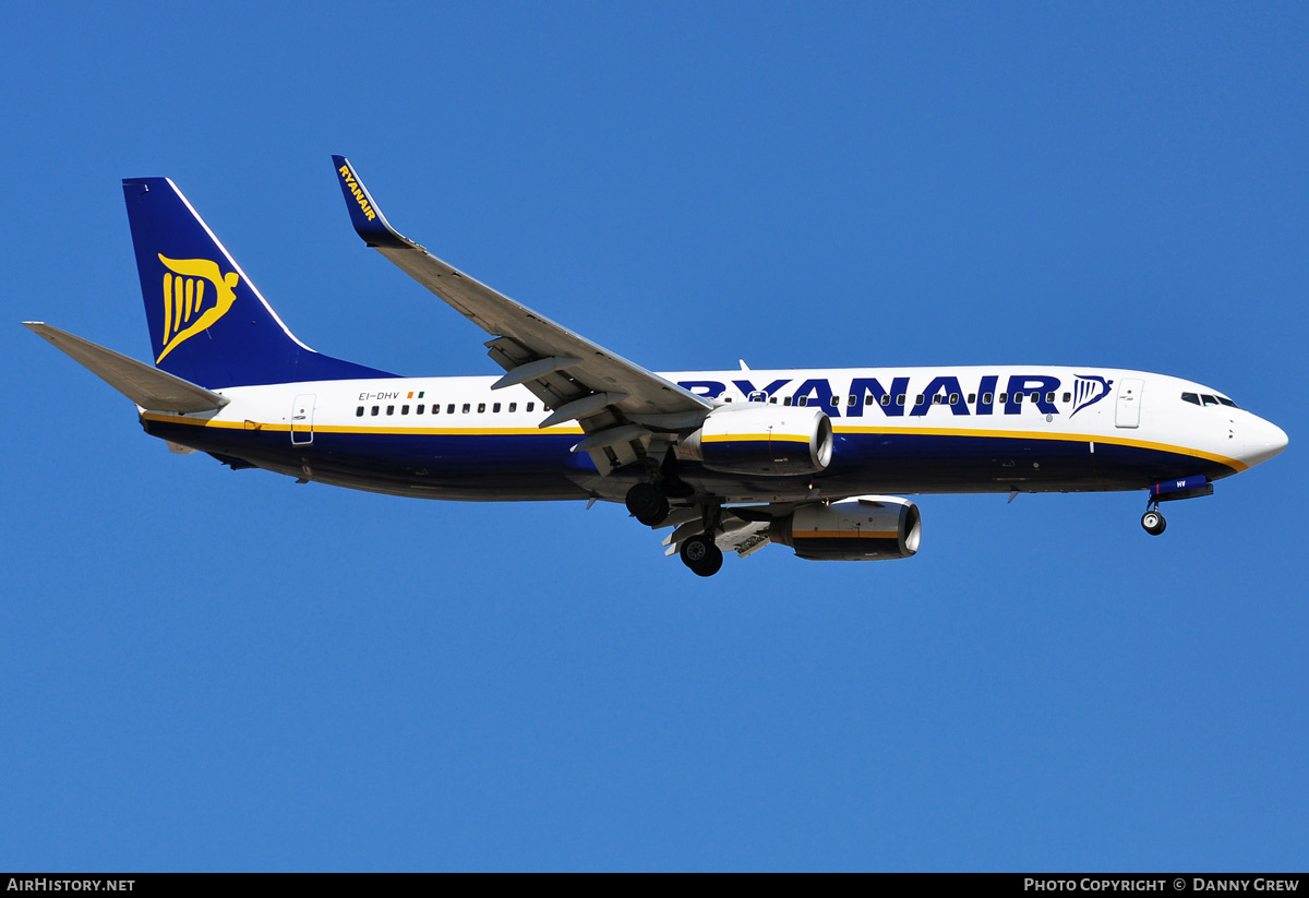 Aircraft Photo of EI-DHV | Boeing 737-8AS | Ryanair | AirHistory.net #177254