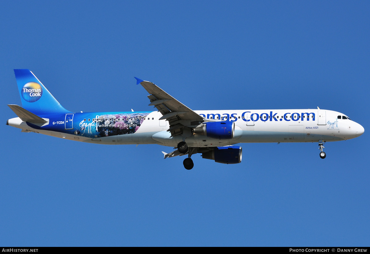 Aircraft Photo of G-TCDA | Airbus A321-211 | Thomas Cook Airlines | AirHistory.net #177262