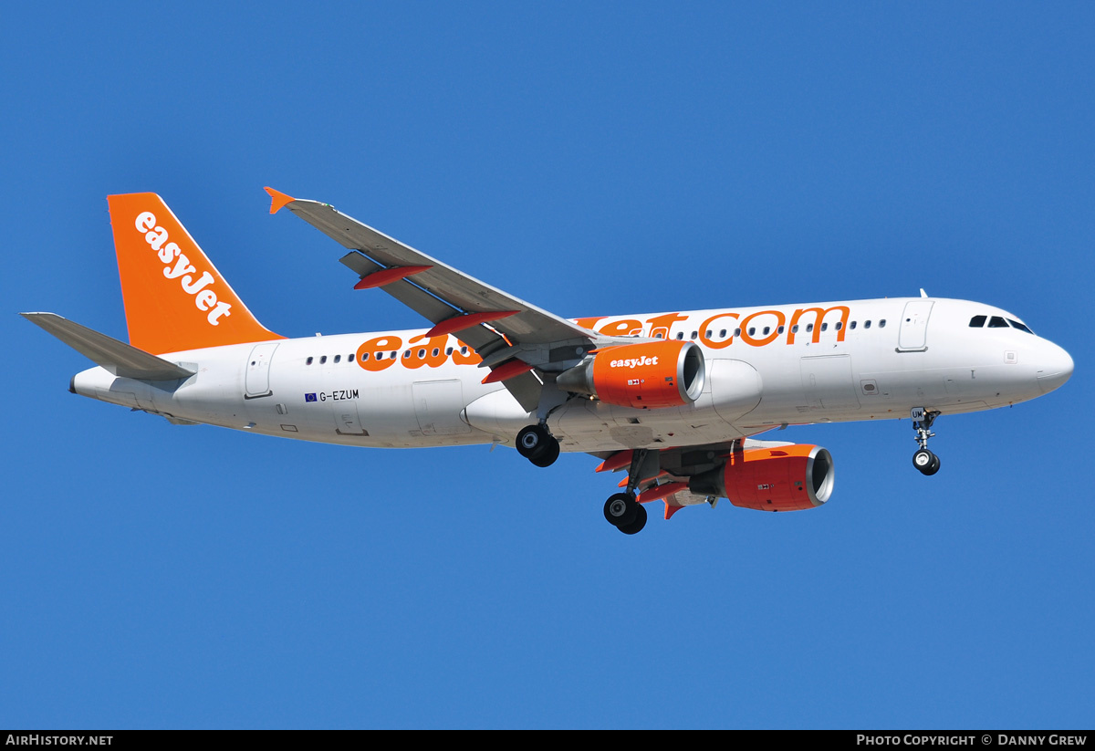 Aircraft Photo of G-EZUM | Airbus A320-214 | EasyJet | AirHistory.net #177275