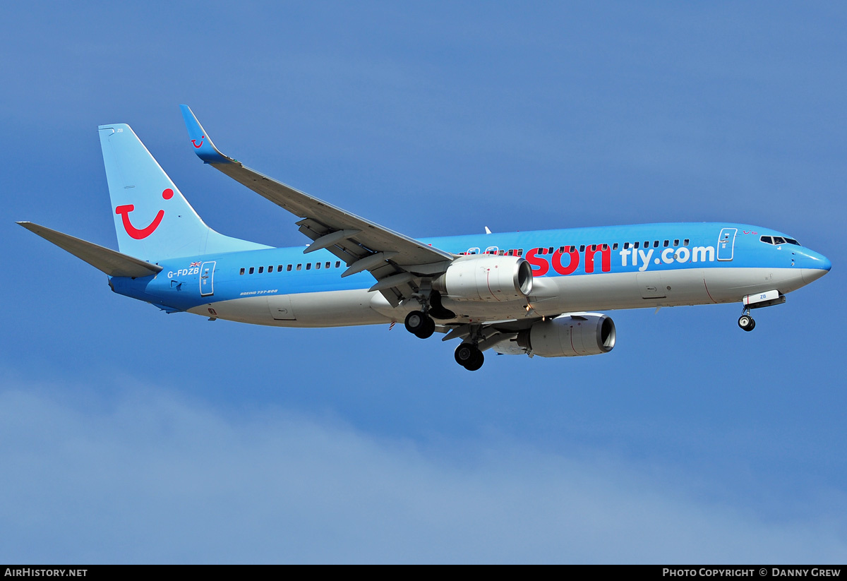 Aircraft Photo of G-FDZB | Boeing 737-8AS | Thomsonfly | AirHistory.net #177313