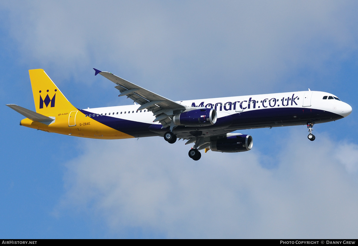 Aircraft Photo of G-ZBAE | Airbus A321-231 | Monarch Airlines | AirHistory.net #177324