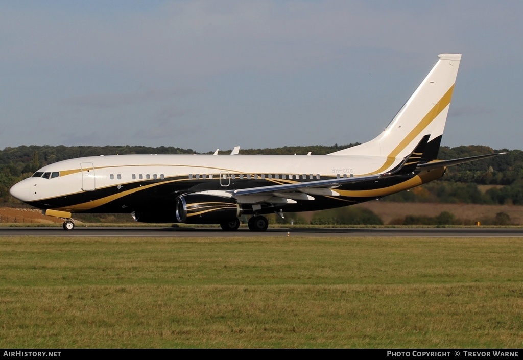 Aircraft Photo of 9H-GGG | Boeing 737-7ZH BBJ | AirHistory.net #177334