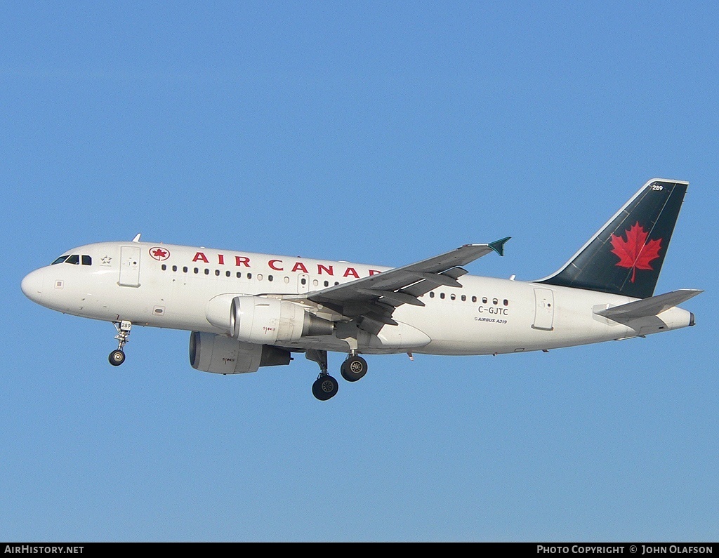 Aircraft Photo of C-GJTC | Airbus A319-112 | Air Canada | AirHistory.net #177356