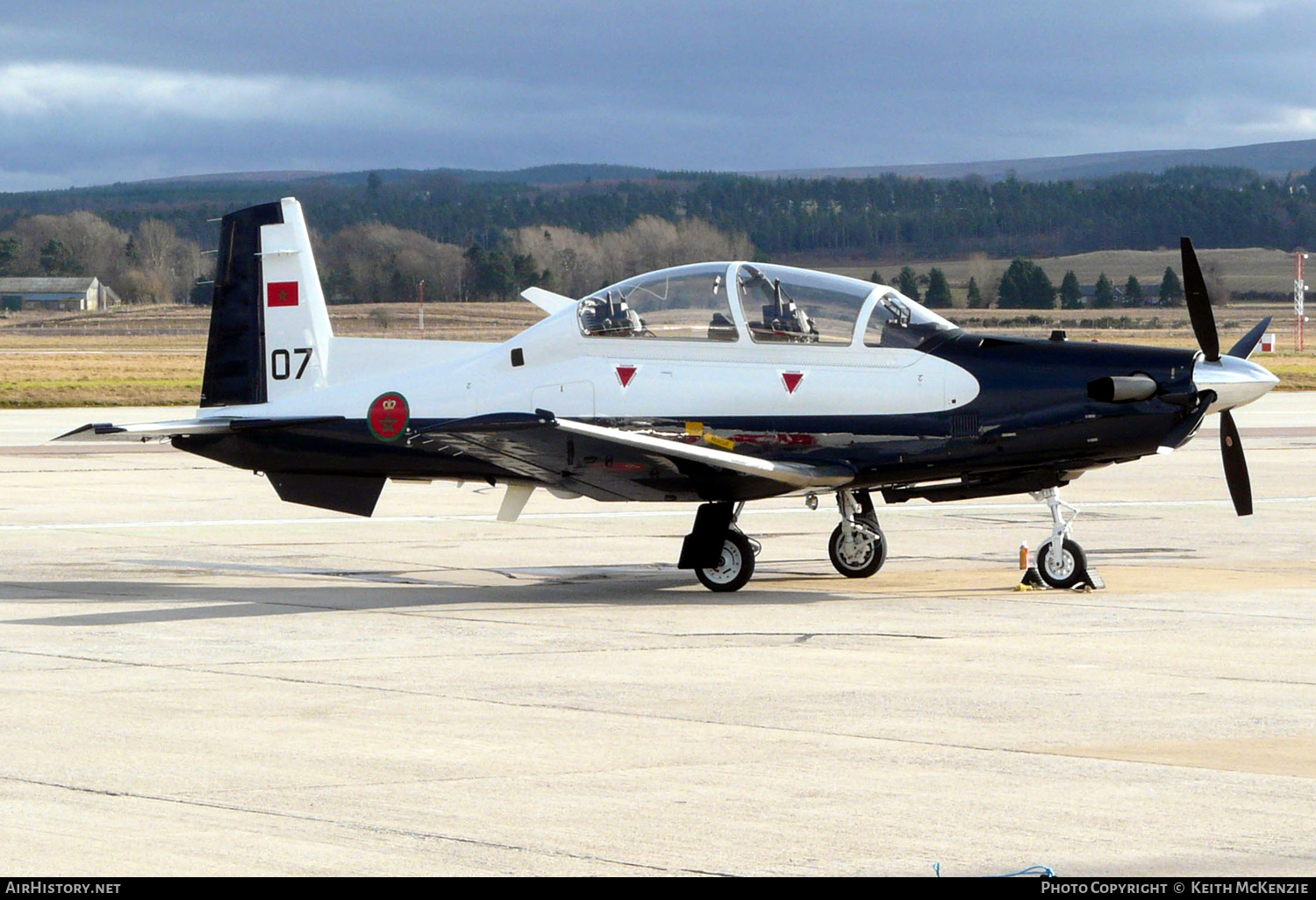 Aircraft Photo of 07 | Hawker Beechcraft T-6B Texan II | Morocco - Air Force | AirHistory.net #177382