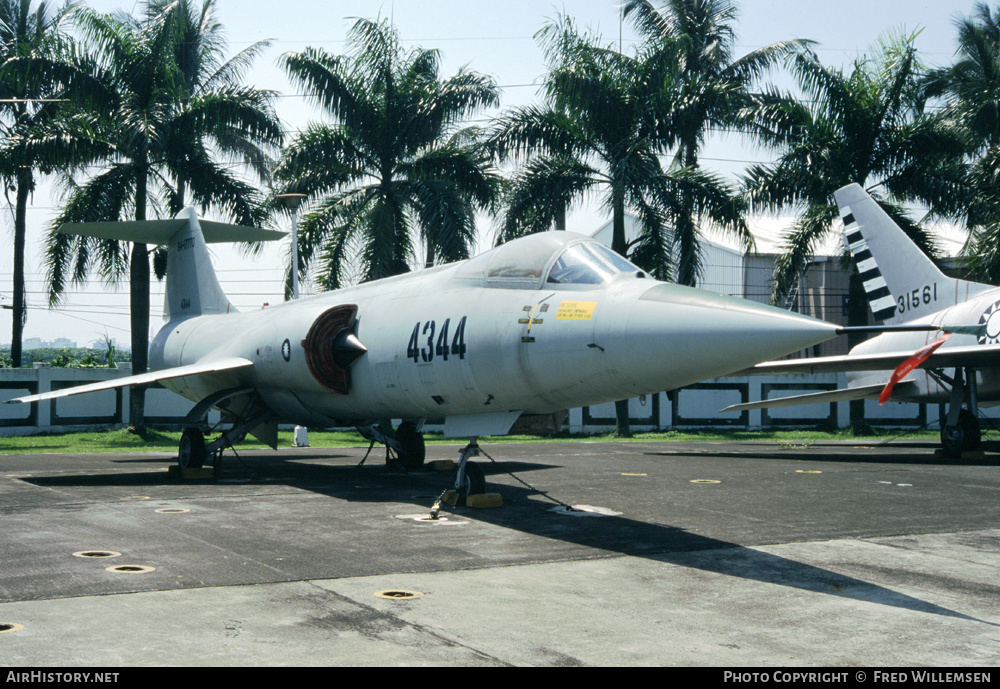 Aircraft Photo of 4344 | Lockheed F-104G Starfighter | Taiwan - Air Force | AirHistory.net #177394