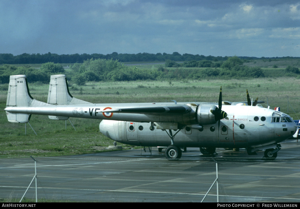 Aircraft Photo of 80 | Nord 2501F-2 Noratlas | France - Air Force | AirHistory.net #177399