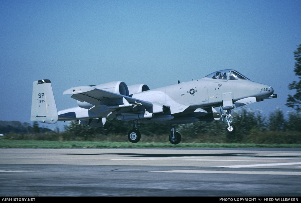 Aircraft Photo of 81-0985 / AF81-985 | Fairchild A-10A Thunderbolt II | USA - Air Force | AirHistory.net #177411